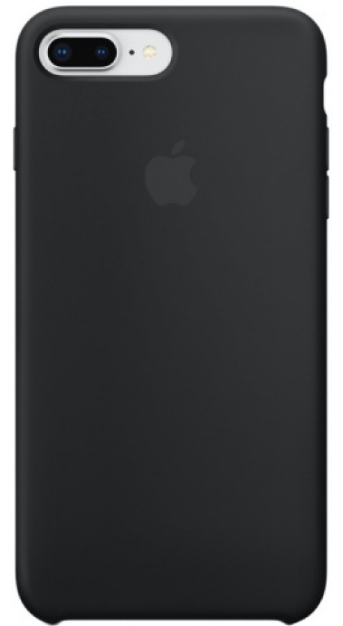 Чехол Silicone Case для iPhone 7/8 Plus черный в Тюмени